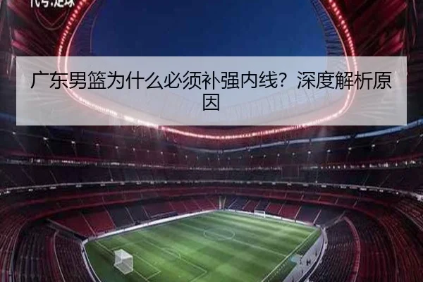 广东男篮为什么必须补强内线？深度解析原因